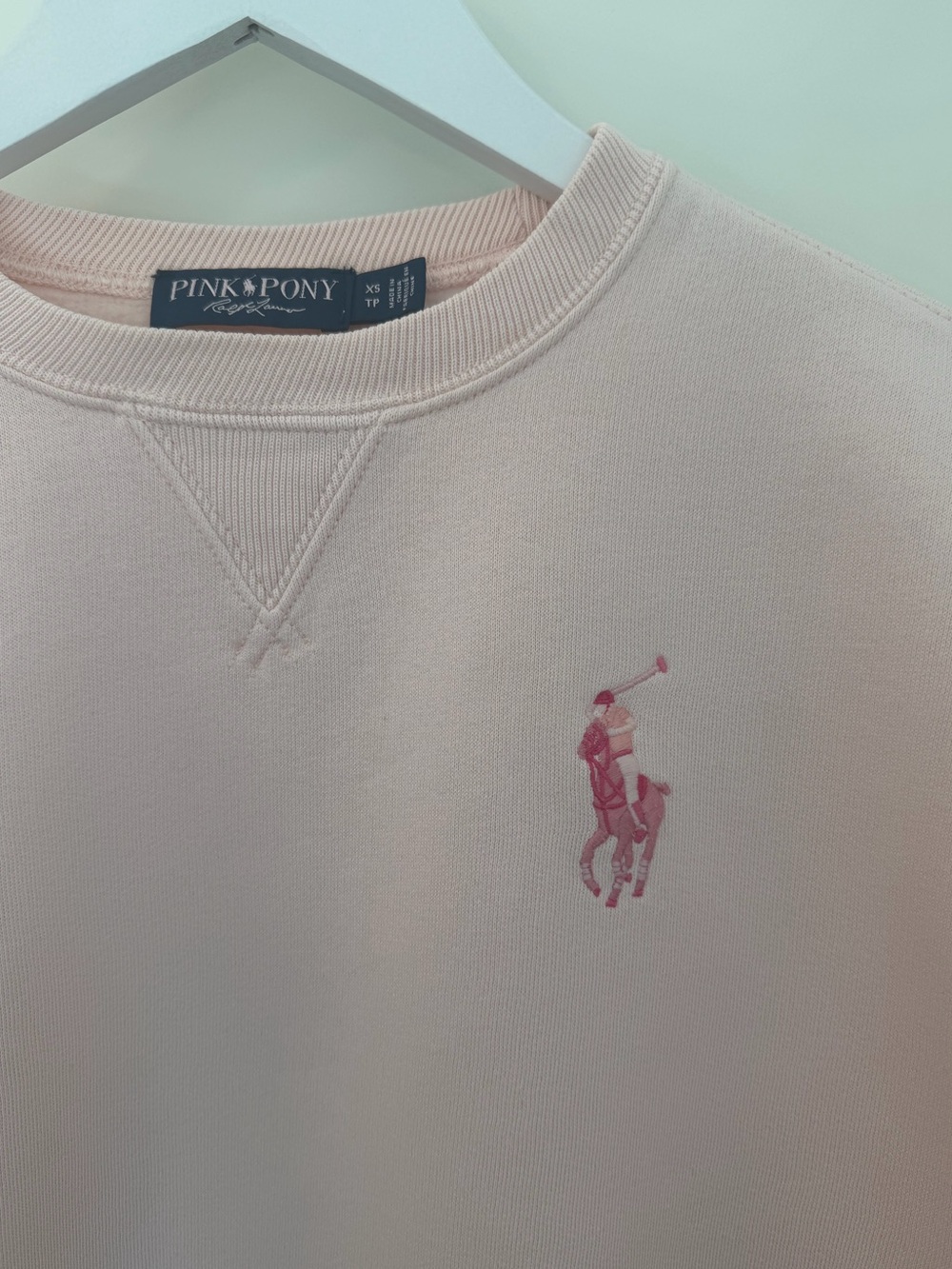Polo Ralph Lauren Pink Pony 20th Anniversary Fleece Crewneck Sweatshirt - Picture 3 of 10